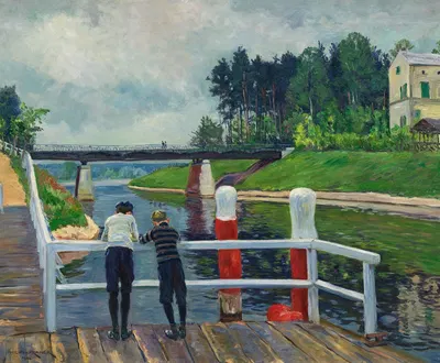Auf der Landungsbrücke by Philipp Franck, 1906 — digital art print download