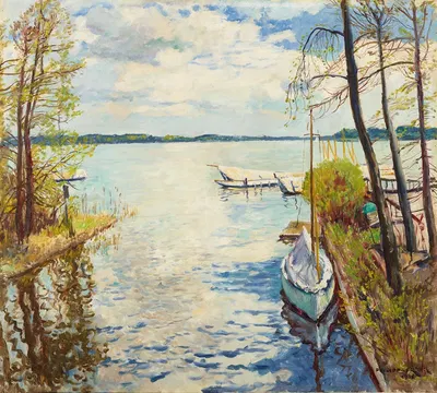 Вид на озеро Юнгферн by Филипп Франк, 1938 — digital art print download