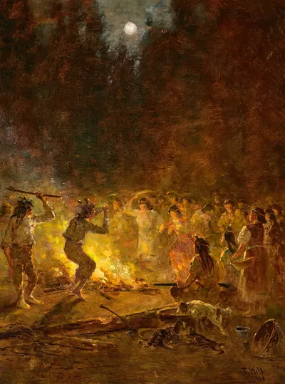 Индийский танец by Томас Хилл, 1901 — digital art print download