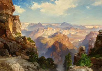 Grand View Trail by Thomas Moran, 1904 — digital art print download