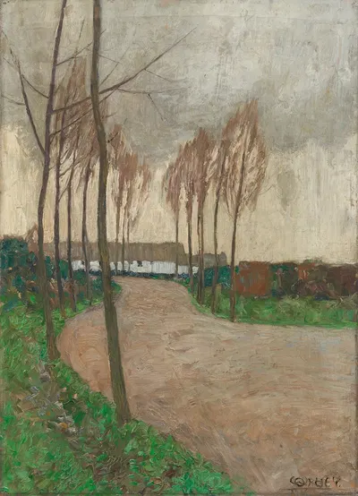 Landschaft mit Gehöft by Walter Ophey, 1905 — digital art print download