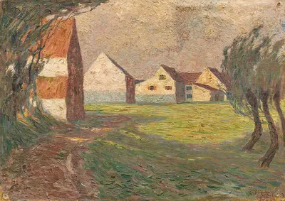 Weiße Häuser by Walter Ophey, 1904 — digital art print download