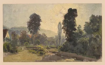 Деревенская дорога в Пельчнице by Адольф Дресслер, 1850-1881 — digital art print download
