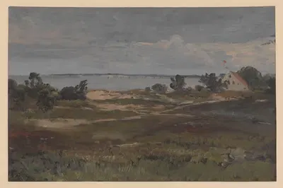 Водный пейзаж с Ахльбеком на острове Узедом by Адольф Дресслер, 1850-1881 — digital art print download
