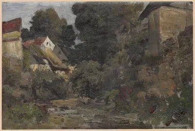 Здания на Едлице в Буковце by Адольф Дресслер, 1850-1881 — digital art print download