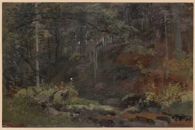 Лесной поток II by Адольф Дресслер, 1850-1881 — digital art print download