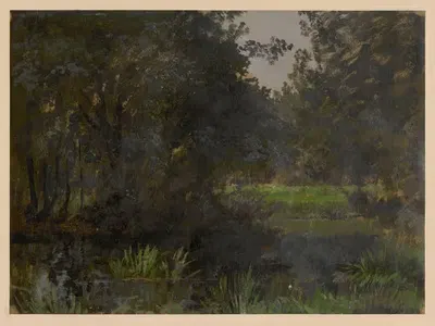 Чистое поле у Шпрее by Адольф Дресслер, 1850-1881 — digital art print download