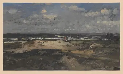 Берег моря в Ахлбек by Адольф Дресслер, 1850-1881 — digital art print download