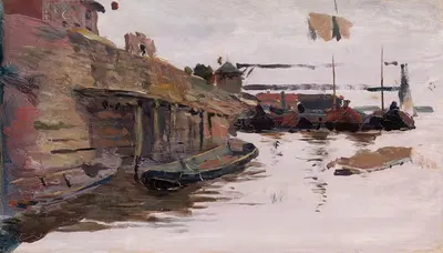 Песчаные рабочие, эскиз by Александр Гиерминьский, 1886 - 1887 — digital art print download