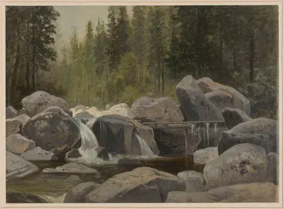 Ручей Карконош с камнями by Артур Блашник, 1849 - 1851 — digital art print download