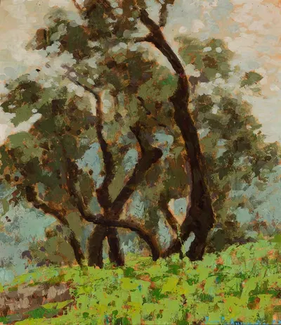 Оливы перед дождем by Ян Бохушевич, 1933 — digital art print download