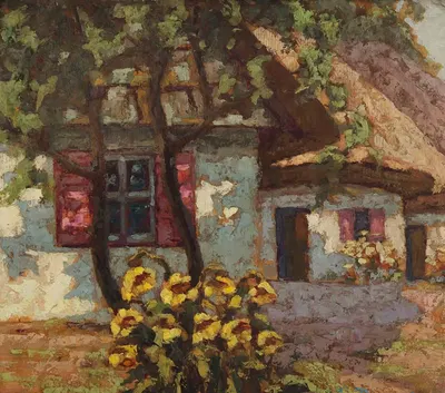 Польские хижины by Ян Бохушевич, 1929 — digital art print download