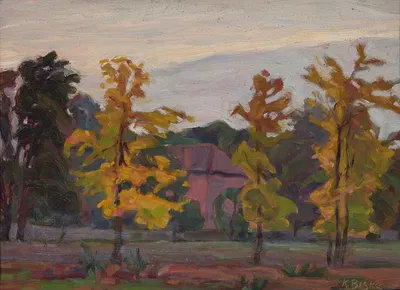 Autumn landscape by Karol Biske — digital art print download