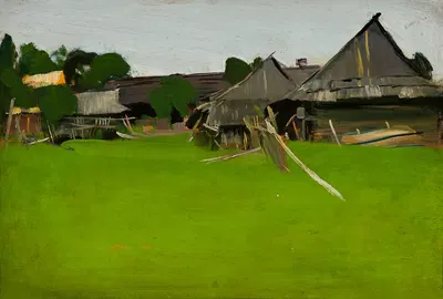 Вид из Истебны IV. Дома by Конрад Кшижановский, 1906 — digital art print download