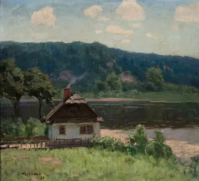 Водный пейзаж by Константы Врублевский, 1939 — digital art print download