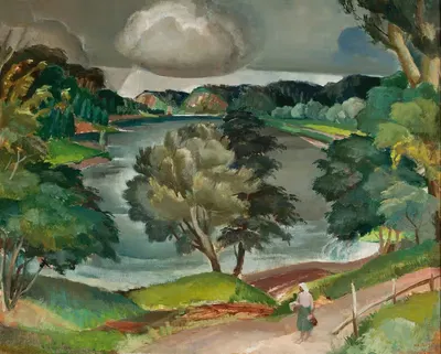 Озеро в лесу by Михаł Руба, 1933 — digital art print download
