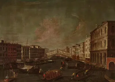 Мост Риальто в Венеции by Пьетро Беллотти ди Каналети, 1742-1770 — digital art print download