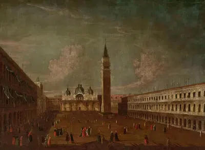 Площадь Святого Марка в Венеции by Пьетро Беллотти ди Каналети, 1742-1770 — digital art print download