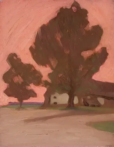Пейзаж, эскиз by Зигмунт Дворжацек, 1905 — digital art print download