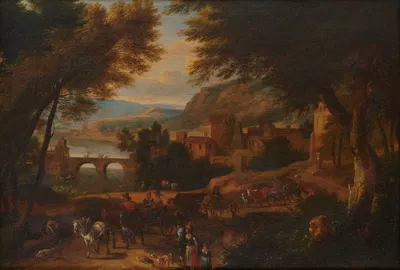 Landscape by Adriaen Frans Boudewijns — digital art print download