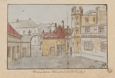 Дворец Лубенских (Королевская улица) by Адриан Глебоцкий, 1858 — digital art print download