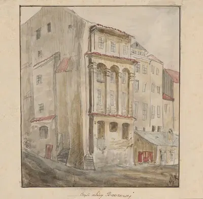 Часть улицы Бжозова by Адриан Глебоцкий, 1850 — digital art print download