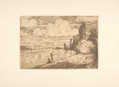 На Рейне by Альберт Хауайзен, 1907 — digital art print download