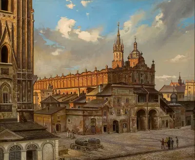 Сукеннице (Торговые ряды) в Кракове by Александр Григлевский, 1870 — digital art print download