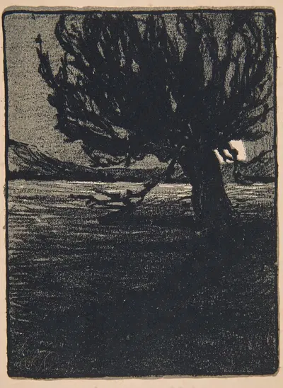 Пейзаж с луной by Антоний Станислав Процайлович, 1903 — digital art print download