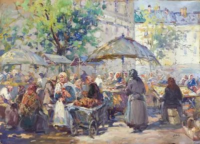 Ярмарка by Эрно Эрб, 1930 — digital art print download