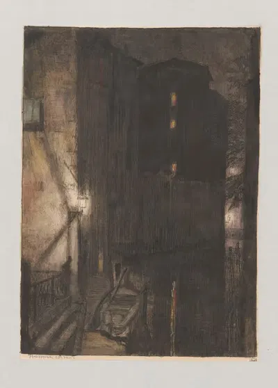 Тема в Венеции by Феликс Яблчиньский, 1909 — digital art print download