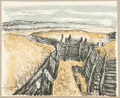 Окоп на Польской Горе by Францишек Язьвецкий, 1937 — digital art print download