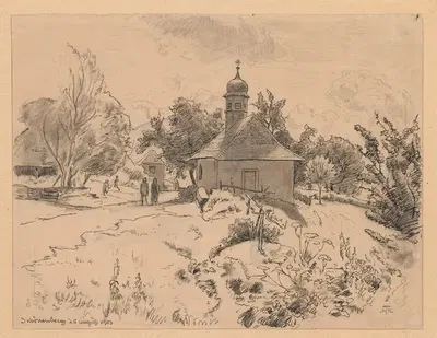Church in Schönenberg by Hans Thoma, 1903 — digital art print download