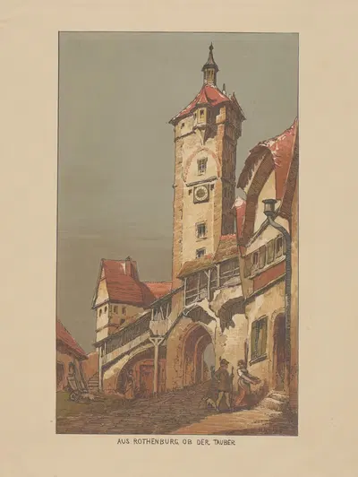 Из Ротенбурга by Генрих Отто Ирманн, 1902 — digital art print download