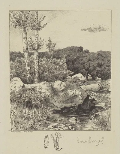 Усадьба за пределами Холмстранда by Герман Хирцель, 1895 — digital art print download