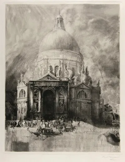 Santa Maria della Salute zu Venedig by Hermann-Paul, 1897 - 1899 — digital art print download
