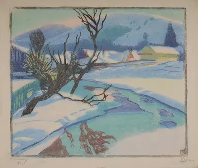 Райча в зиме by Якуб Гласнер, 1935 — digital art print download