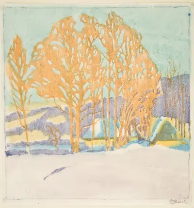 Зима в Закопане II by Якуб Гласнер, 1907 — digital art print download