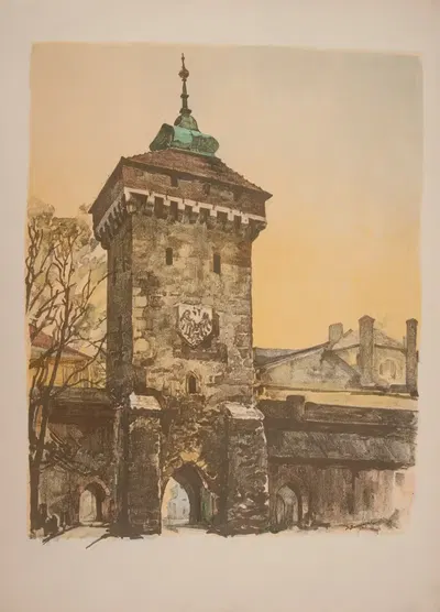 Брама Флорианская by Ян Канты Гумовский, 1929 — digital art print download