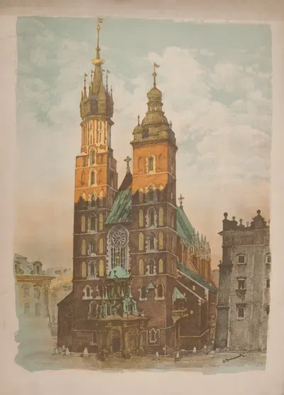 Костел Марии by Ян Канты Гумовский, 1929 — digital art print download