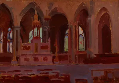 Интерьер церкви by Ежи Каршневич, 1902 — digital art print download