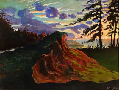 Пейзаж с холмом by Йозеф Горида, 1925 — digital art print download