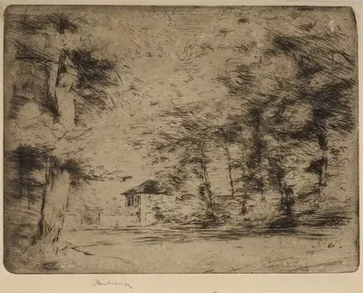 Alley in Meudon by Józef Pankiewicz, 1902 — digital art print download
