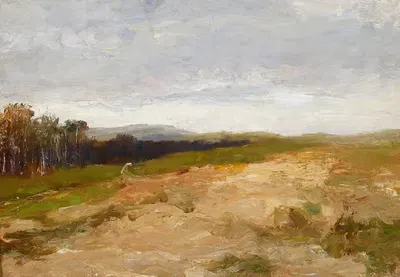 Пейзаж с березовой рощей by Максимилиан Гиеримский, 1868 - 1869 — digital art print download