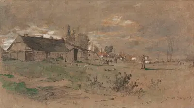 Повисле в Варшаве by Максимилиан Гиеримский, 1870 — digital art print download