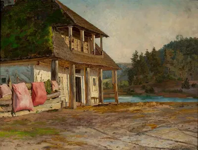 Деревянный дом by Мария Класс-Казановская, 1897 — digital art print download