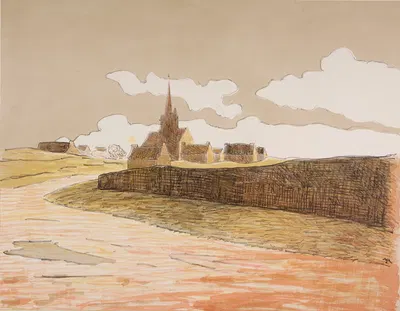 Нотр-Дам де ла Кларте by Максим Мофра, 1894 — digital art print download