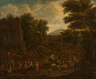 Marketplace by Peeter van Bredael — digital art print download