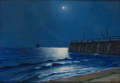 Морской пейзаж by Сотер Август Яса-Малаховский, 1941 — digital art print download