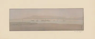 Entrée de la Canche (Étaples, Pas-de-Calais) by Amédée Joyau, 1900 — digital art print download